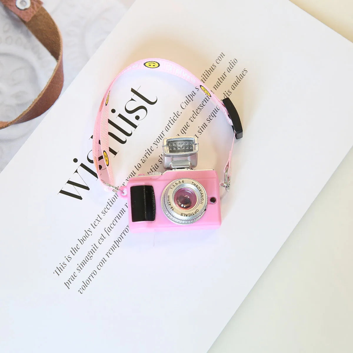 17cm Labubu Flash Camera Cotton Doll Accessory Decorative Camera Bag for Photography Enthusiasts And Collectors