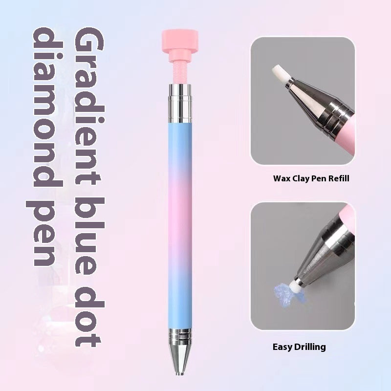 Color Gradient Rotary Nail Art Rhinestones Picking Pen Tool